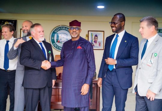 Governor Dapo Abiodun Welcomes Huffine Global Solutions, a strategic partner of Del-York Group to Ogun State.